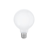 Produktbild för Eglo - LED-glödlampa - form: G95 - E27 - 7 W - varmt vitt ljus - 2700 K - mjölkvit