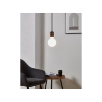 Produktbild för Eglo - LED-glödlampa - form: G95 - E27 - 7 W - varmt vitt ljus - 2700 K - mjölkvit
