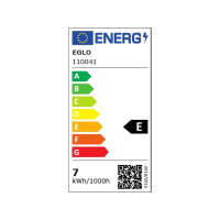 Produktbild för Eglo - LED-glödlampa - form: G95 - E27 - 7 W - varmt vitt ljus - 2700 K - mjölkvit