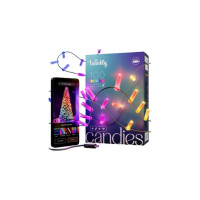 Produktbild för Twinkly Candies - stränglampor - LED x 100 - 7 W - RGB-lampa - ljus - transparent