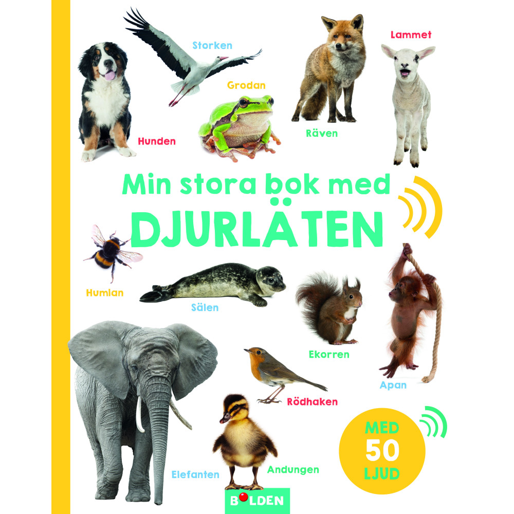 Produktbild för Min stora bok med djurläten – med 50 ljud (bok, board book)