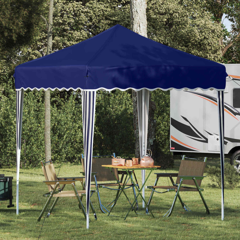 Produktbild för Pop-up Partytält 195 x 195 x 245 cm Blå Oxford Tyg