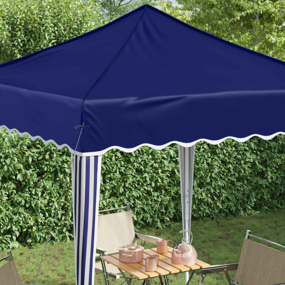 Produktbild för Pop-up Partytält 195 x 195 x 245 cm Blå Oxford Tyg