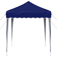 Produktbild för Pop-up Partytält 195 x 195 x 245 cm Blå Oxford Tyg