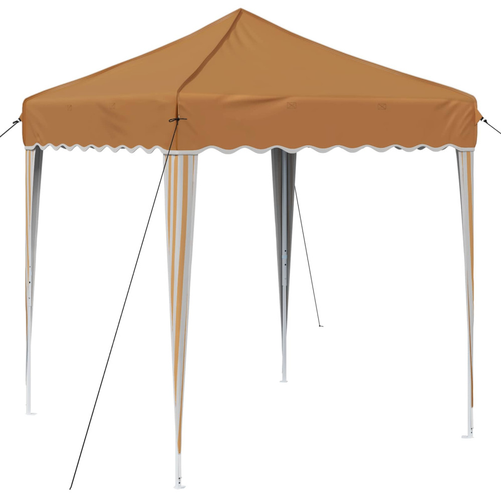Produktbild för Pop-up Partytält 195 x 195 x 245 cm Beige Oxford Tyg