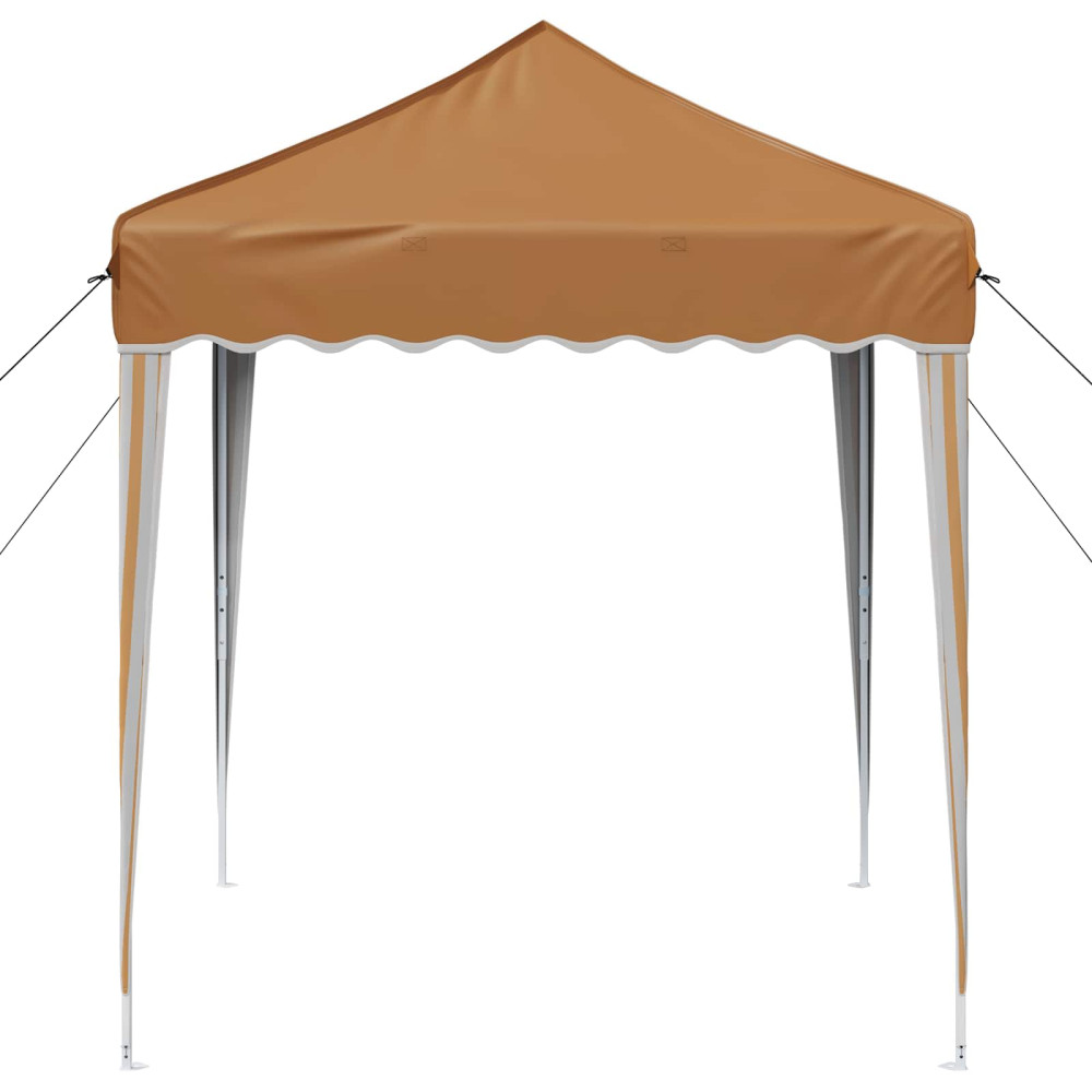 Produktbild för Pop-up Partytält 195 x 195 x 245 cm Beige Oxford Tyg