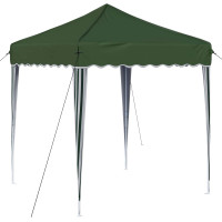 Produktbild för Pop-up Partytält 195 x 195 x 245 cm Grön Oxford Tyg