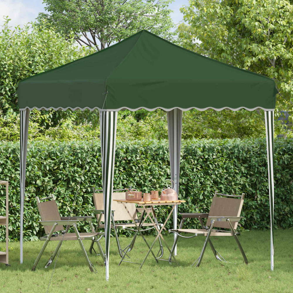 Produktbild för Pop-up Partytält 195 x 195 x 245 cm Grön Oxford Tyg