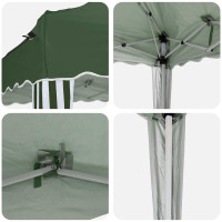 Produktbild för Pop-up Partytält 195 x 195 x 245 cm Grön Oxford Tyg