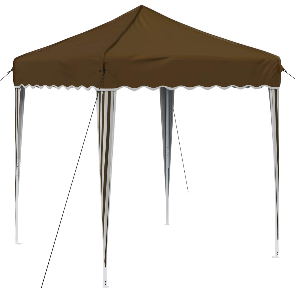 Produktbild för Pop-up Partytält 195 x 195 x 245 cm Taupe Oxford Tyg