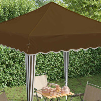 Produktbild för Pop-up Partytält 195 x 195 x 245 cm Taupe Oxford Tyg