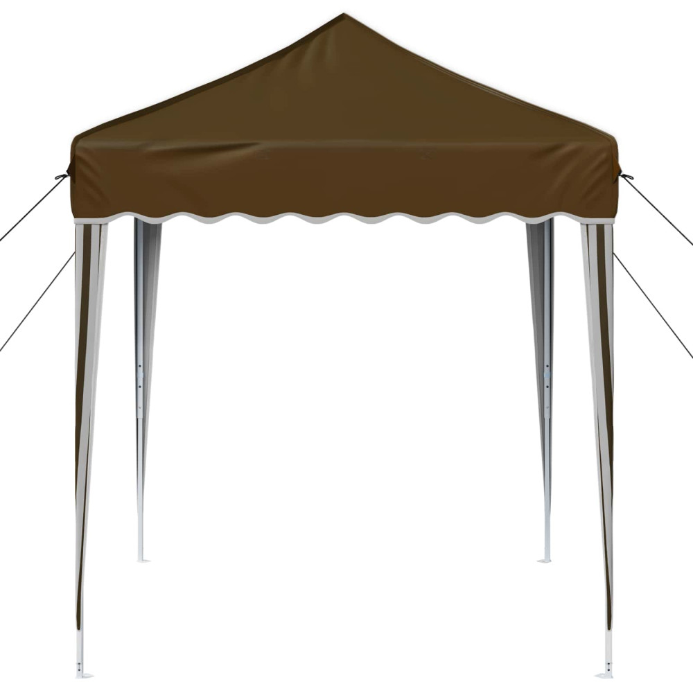 Produktbild för Pop-up Partytält 195 x 195 x 245 cm Taupe Oxford Tyg