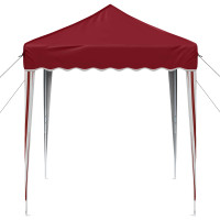 Produktbild för Pop-up Partytält 195 x 195 x 245 cm Vinröd Oxford Tyg