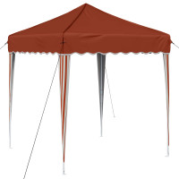Produktbild för Pop-up Partytält 195 x 195 x 245 cm Terracotta Oxford Tyg