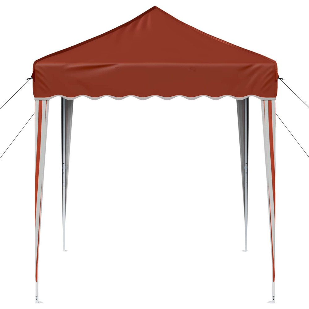 Produktbild för Pop-up Partytält 195 x 195 x 245 cm Terracotta Oxford Tyg