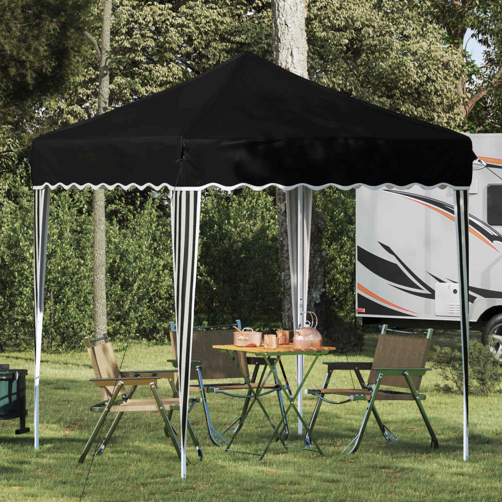 Produktbild för Pop-up Partytält 195 x 195 x 245 cm Svart Oxford Tyg