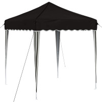 Produktbild för Pop-up Partytält 195 x 195 x 245 cm Svart Oxford Tyg