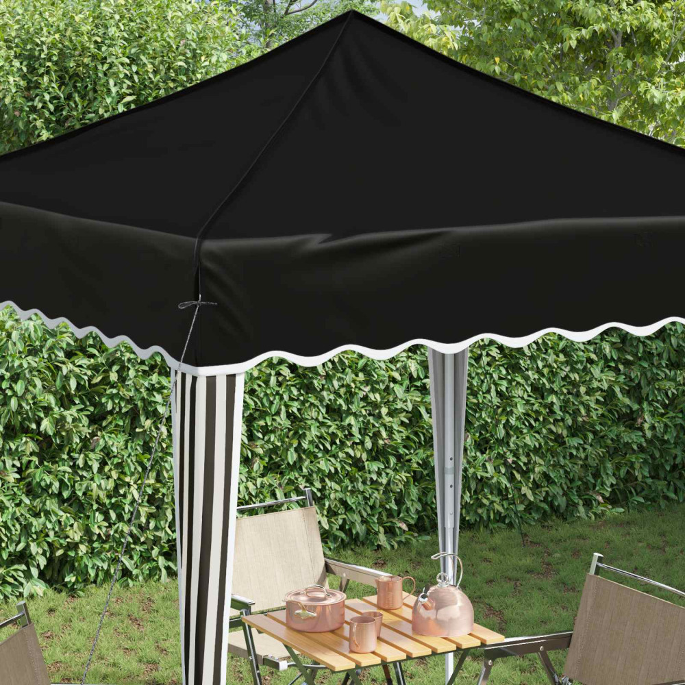Produktbild för Pop-up Partytält 195 x 195 x 245 cm Svart Oxford Tyg