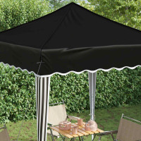 Produktbild för Pop-up Partytält 195 x 195 x 245 cm Svart Oxford Tyg
