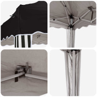 Produktbild för Pop-up Partytält 195 x 195 x 245 cm Svart Oxford Tyg