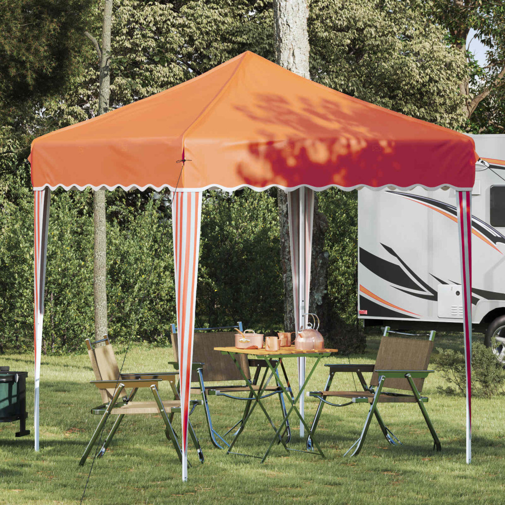 Produktbild för Pop-up Partytält 195 x 195 x 245 cm Orange Oxford Tyg