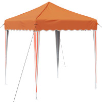 Produktbild för Pop-up Partytält 195 x 195 x 245 cm Orange Oxford Tyg