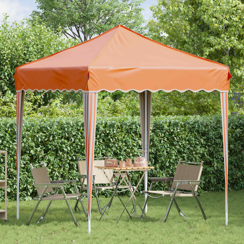 Produktbild för Pop-up Partytält 195 x 195 x 245 cm Orange Oxford Tyg