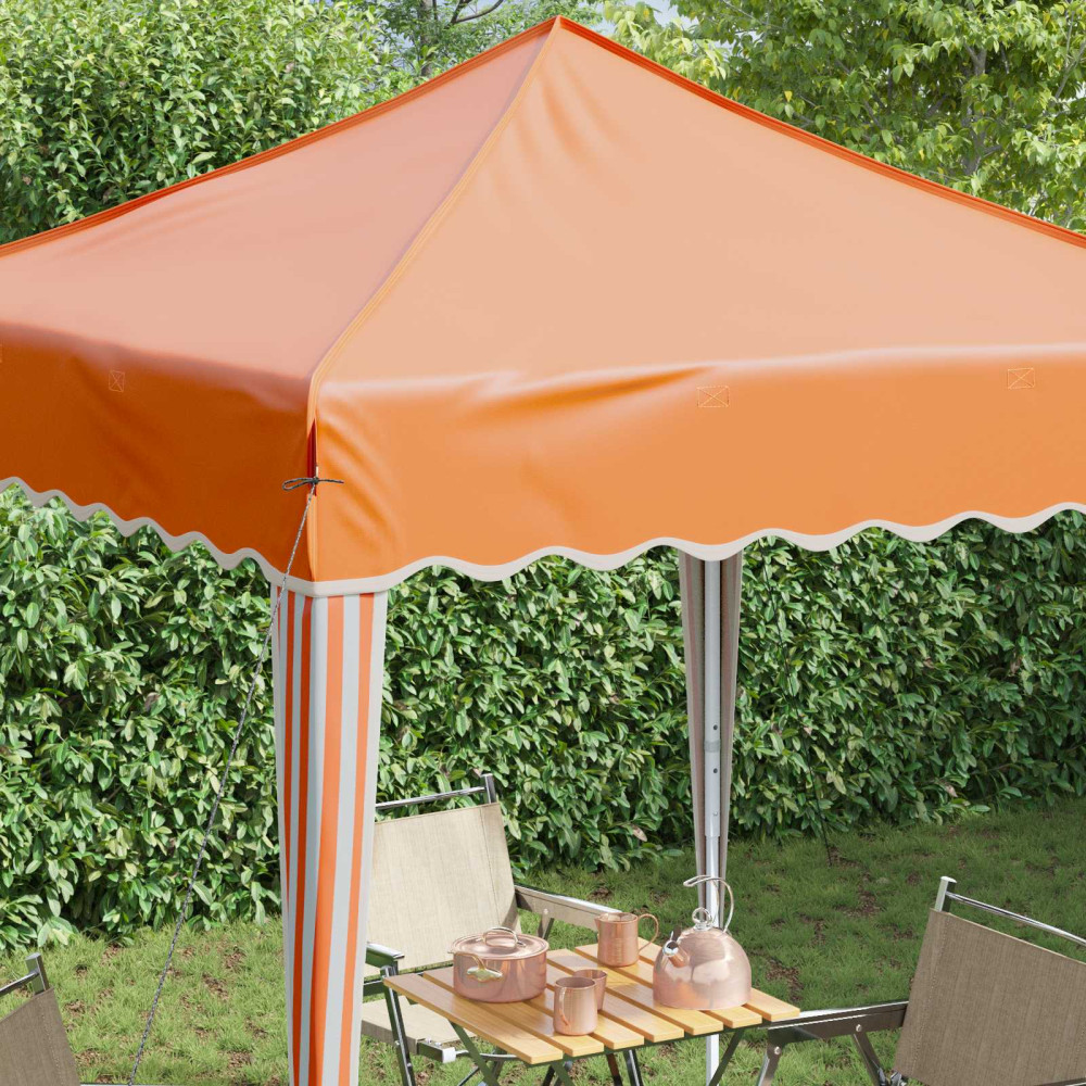 Produktbild för Pop-up Partytält 195 x 195 x 245 cm Orange Oxford Tyg