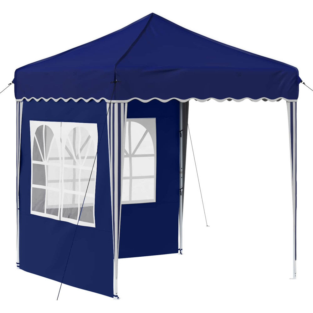 Produktbild för Pop-up Partytält 195 x 195 x 245 cm Blå Oxford Tyg