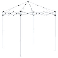 Produktbild för Pop-up Partytält 195 x 195 x 245 cm Blå Oxford Tyg
