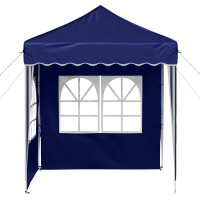 Produktbild för Pop-up Partytält 195 x 195 x 245 cm Blå Oxford Tyg