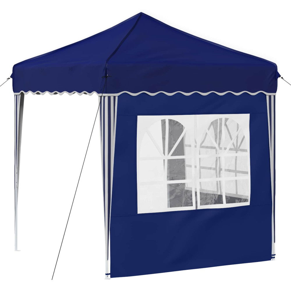 Produktbild för Pop-up Partytält 195 x 195 x 245 cm Blå Oxford Tyg