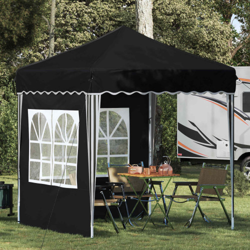vidaXL Pop-up Partytält 195 x 195 x 245 cm Antracit Oxford Tyg