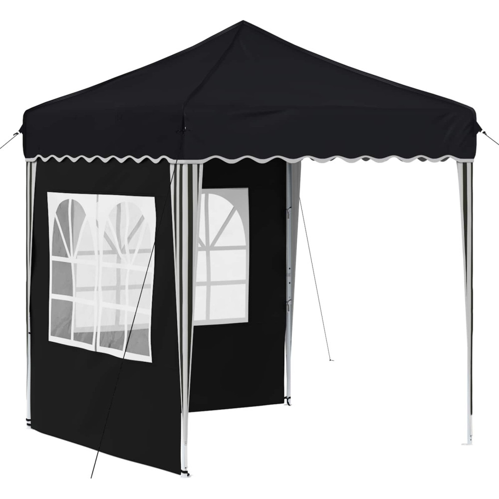 Produktbild för Pop-up Partytält 195 x 195 x 245 cm Antracit Oxford Tyg