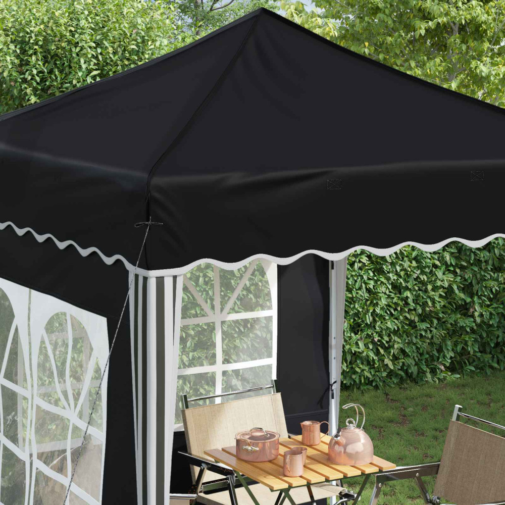 Produktbild för Pop-up Partytält 195 x 195 x 245 cm Antracit Oxford Tyg