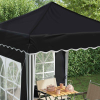 Produktbild för Pop-up Partytält 195 x 195 x 245 cm Antracit Oxford Tyg