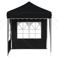 Produktbild för Pop-up Partytält 195 x 195 x 245 cm Antracit Oxford Tyg