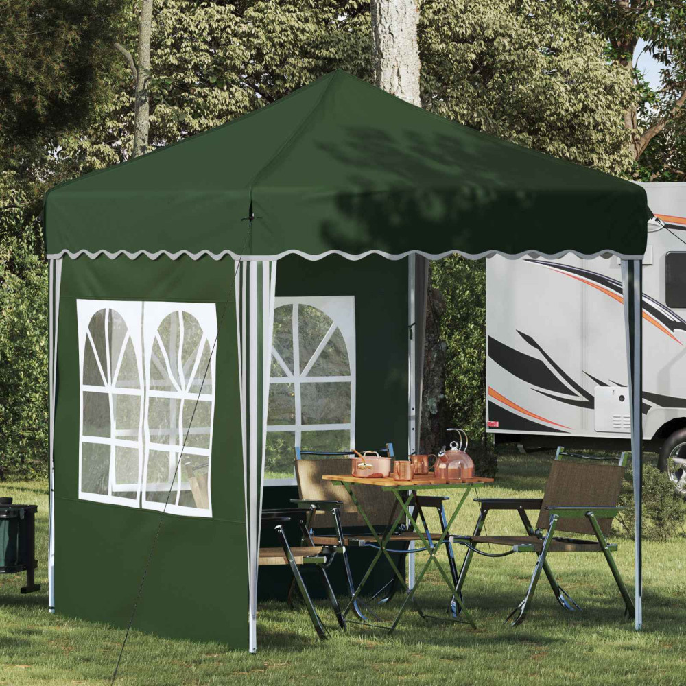 Produktbild för Pop-up Partytält 195 x 195 x 245 cm Grön Oxford Tyg