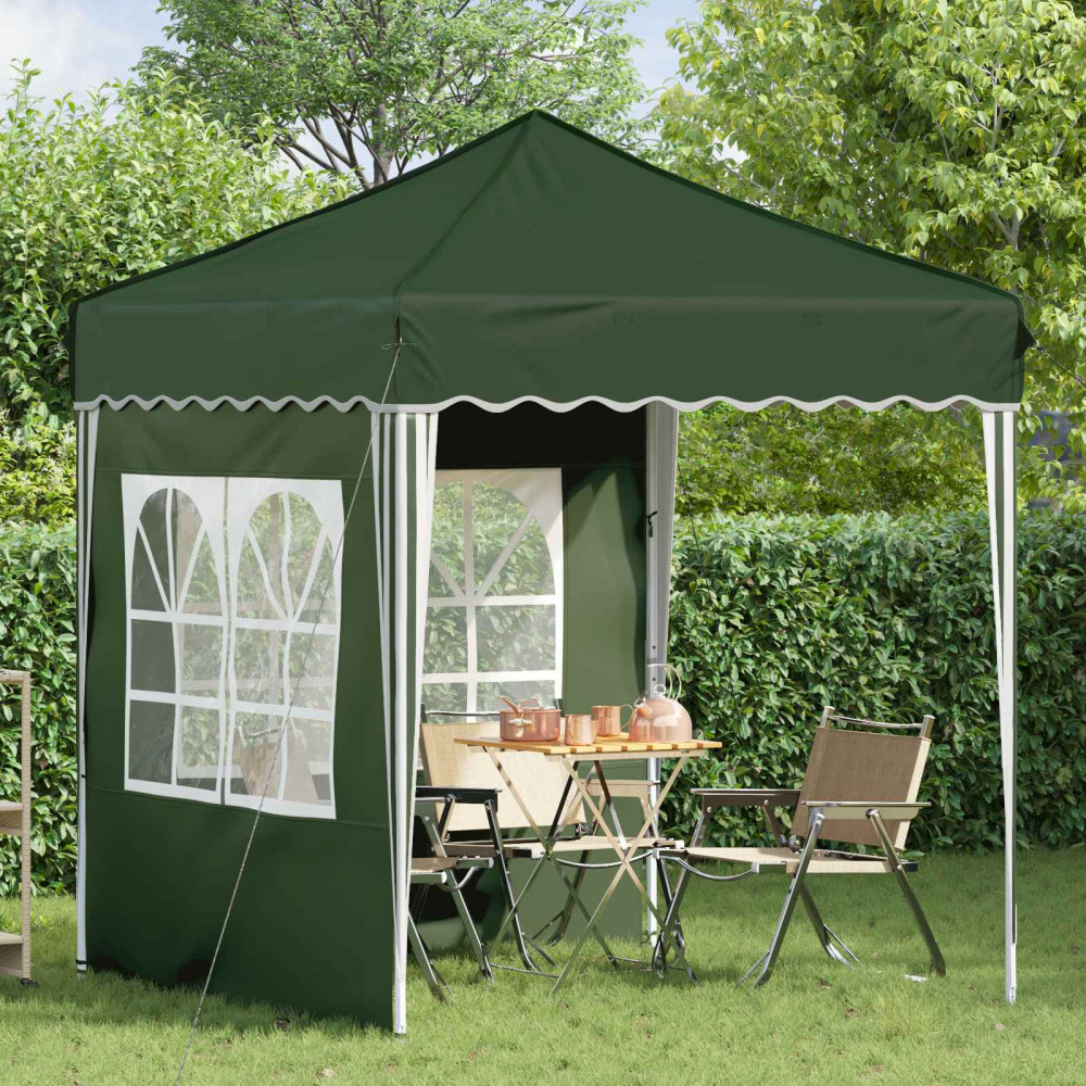 Produktbild för Pop-up Partytält 195 x 195 x 245 cm Grön Oxford Tyg