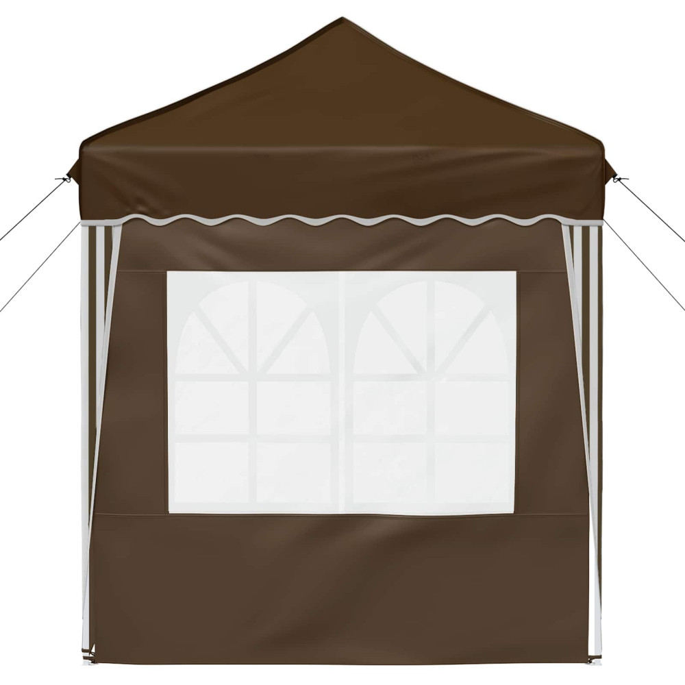Produktbild för Pop-up Partytält 195 x 195 x 245 cm Taupe Oxford Tyg