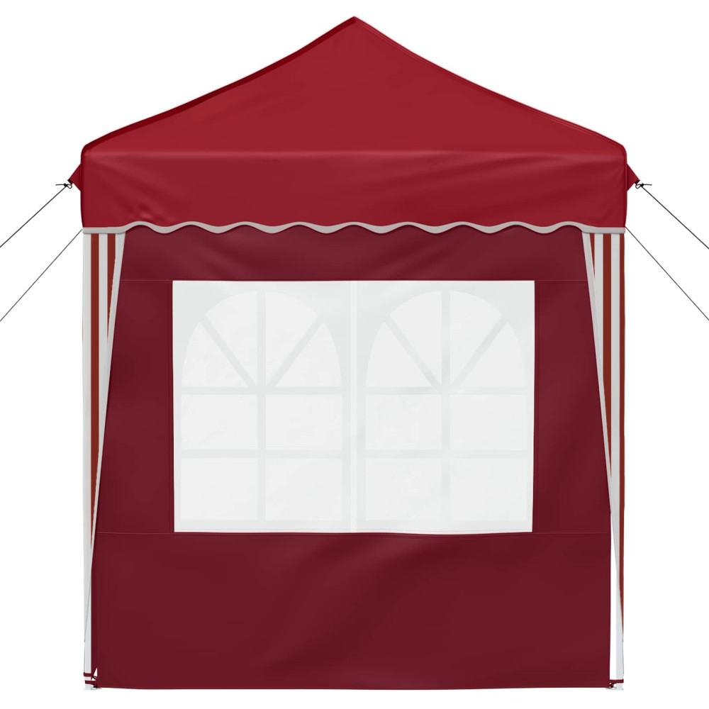 Produktbild för Pop-up Partytält 195 x 195 x 245 cm Vinröd Oxford Tyg
