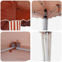 Produktbild för Pop-up Partytält 195 x 195 x 245 cm Terracotta Oxford Tyg