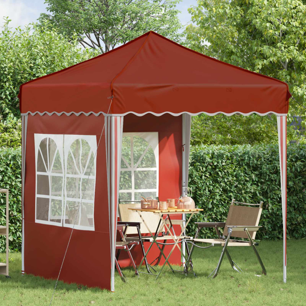 Produktbild för Pop-up Partytält 195 x 195 x 245 cm Terracotta Oxford Tyg