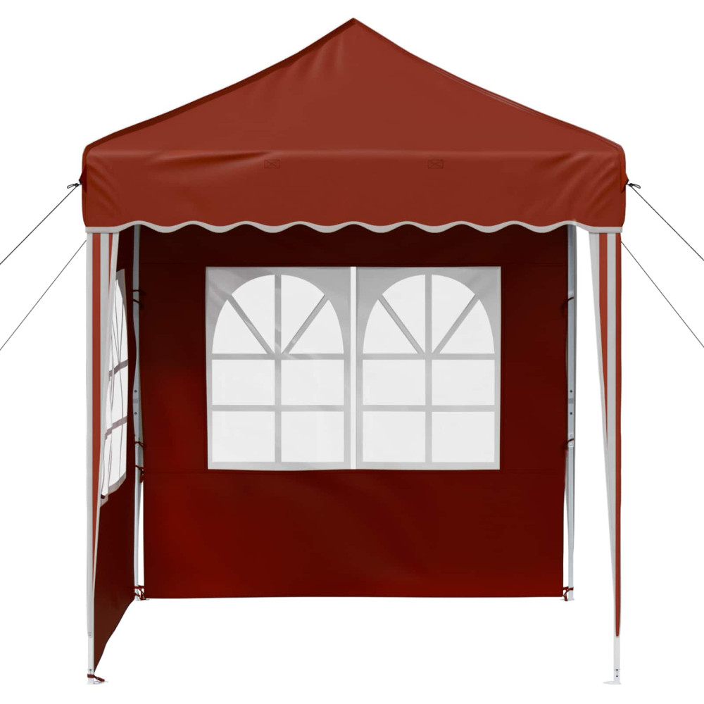 Produktbild för Pop-up Partytält 195 x 195 x 245 cm Terracotta Oxford Tyg