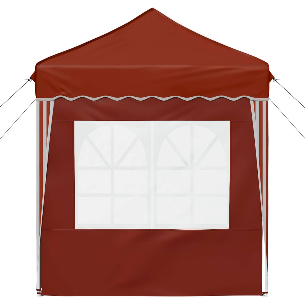 Produktbild för Pop-up Partytält 195 x 195 x 245 cm Terracotta Oxford Tyg