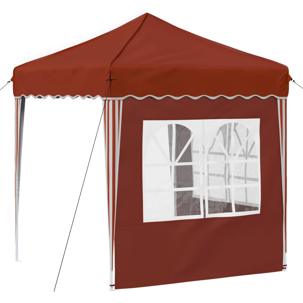 Produktbild för Pop-up Partytält 195 x 195 x 245 cm Terracotta Oxford Tyg