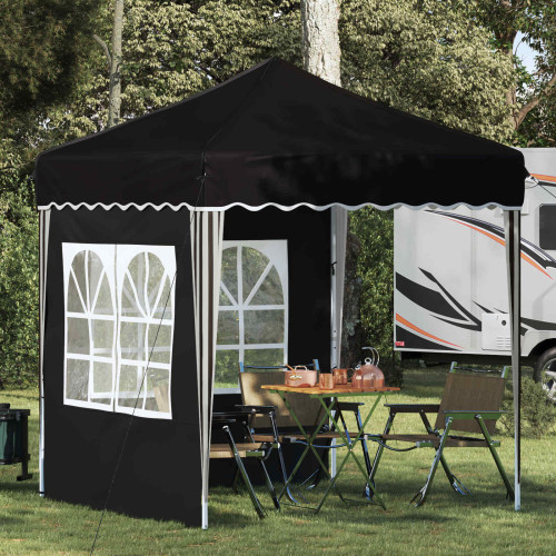 vidaXL Pop-up Partytält 195 x 195 x 245 cm Svart Oxford Tyg