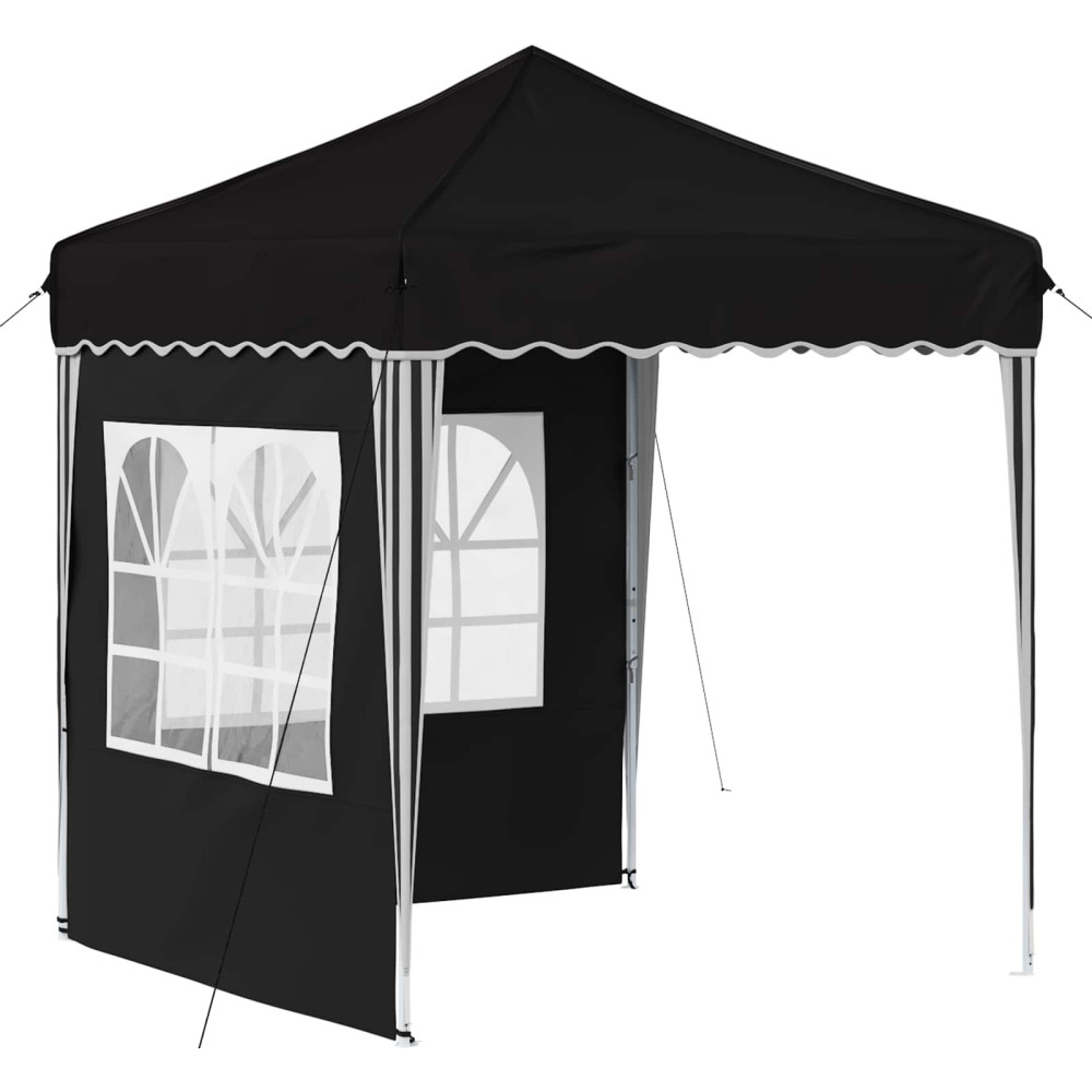 Produktbild för Pop-up Partytält 195 x 195 x 245 cm Svart Oxford Tyg