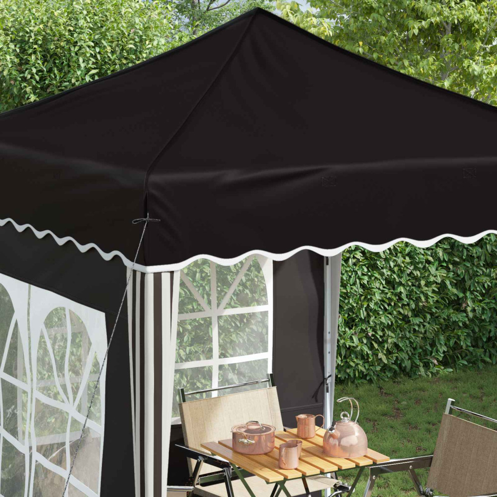 Produktbild för Pop-up Partytält 195 x 195 x 245 cm Svart Oxford Tyg