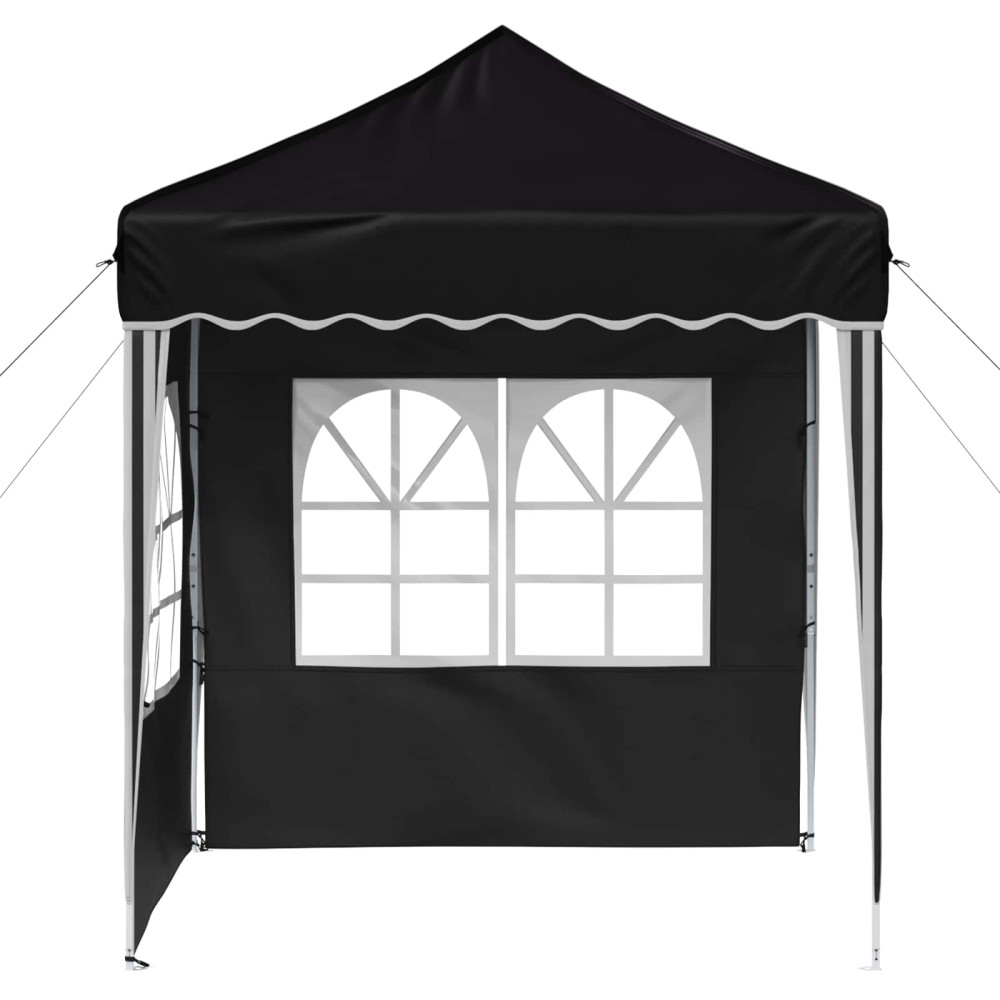 Produktbild för Pop-up Partytält 195 x 195 x 245 cm Svart Oxford Tyg